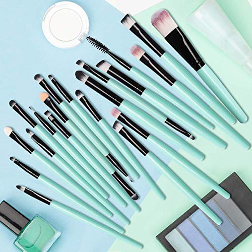 20 pcs Makeup Brush Set tools Make-up Toiletry Kit Wool Make Up Brush Set (black)