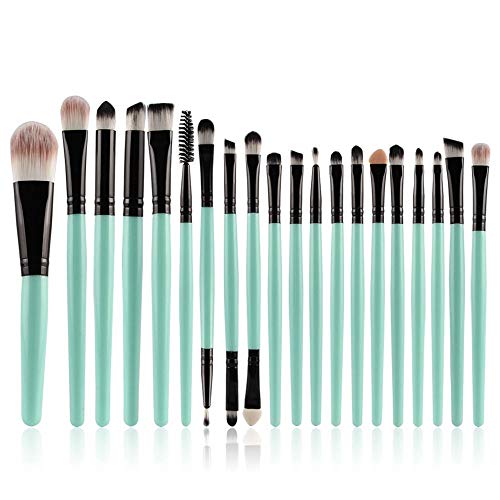 20 pcs Makeup Brush Set tools Make-up Toiletry Kit Wool Make Up Brush Set (black)