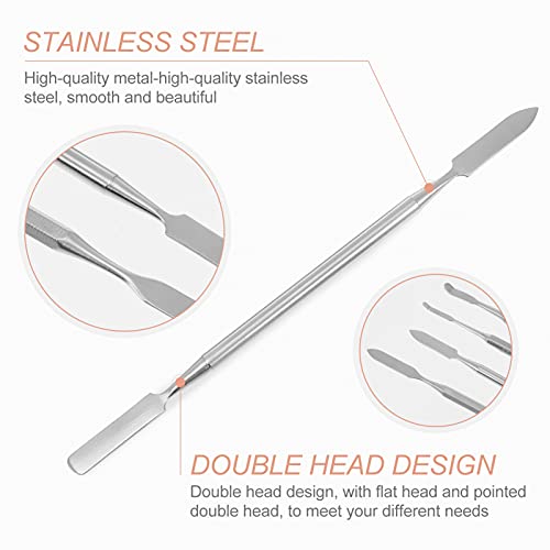 4Pcs Stainless Steel Depotting Spatula Makeup Spatula Tool Make Up Accessories for Makeup Cosmetics Mixing