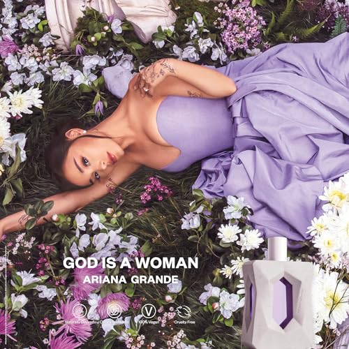 Ariana Grande God is a Woman Eau de Parfum – Fruity Musk Fragrance for Women – Women's Perfume with Notes of Orris, Pear, Vanilla & Cedarwood