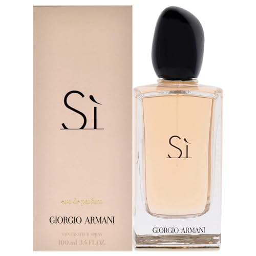 Armani Beauty– Sì – Eau de Parfum – Women's Perfume – Modern Chypre Fragrance – Blackcurrant Nectar, Rose De Mai & Freesia, Patchouli Notes - 3.3 Fl Oz