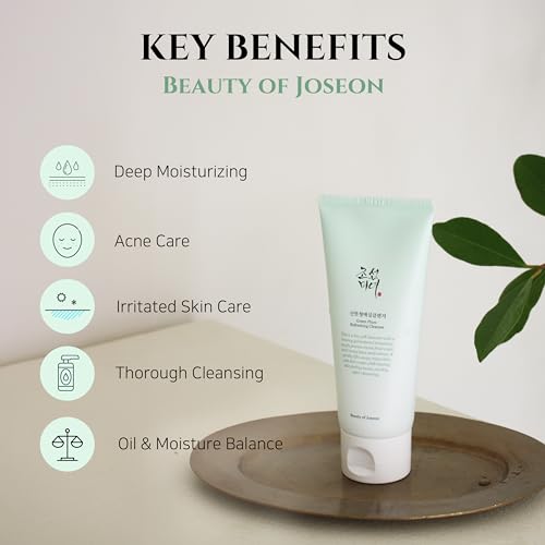 Beauty of Joseon Green Plum Refreshing Cleanser Gel Type Deep Pore Cleansing, Acne Face Wash, Blackhead Remover for All Skin Types, Korean Skincare 100ml, 3.38 fl.oz Beauty of Joseon Green Plum Refreshing Cleanser Gel Type Deep Pore Cleansing, Acne Face Wash, Blackhead Remover for All Skin Types, Korean Skincare 100ml, 3.38 fl.oz