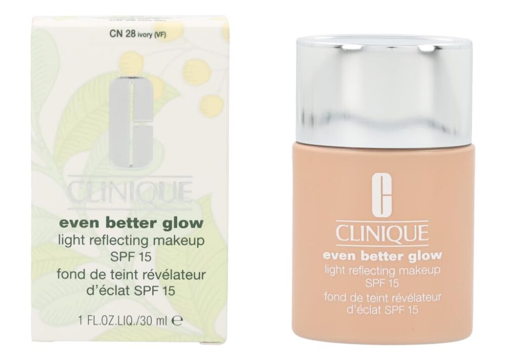 Clinique Even Better Glow Light Reflecting Makeup SPF 15 Foundation CN 28 Ivory, 30 ml