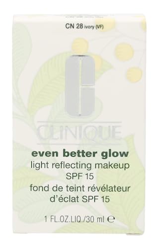 Clinique Even Better Glow Light Reflecting Makeup SPF 15 Foundation CN 28 Ivory, 30 ml