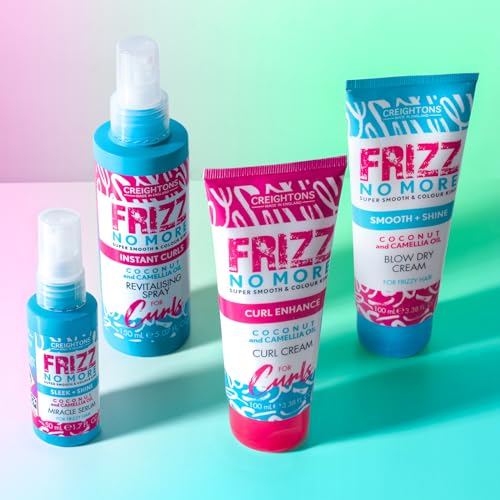 Creightons Frizz No More Smooth & Shine Blow Dry Cream (100ml) - Conditioning Formula which Reduces Frizz Leaving Hair Silky Soft & Smooth & Adds Glossy Shine. Colour Kind...