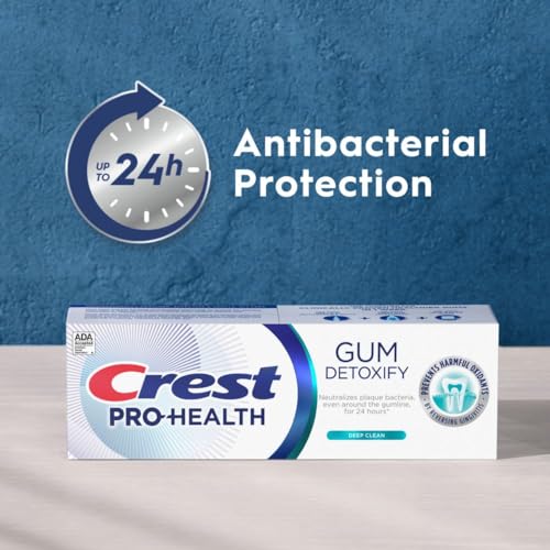 Crest Pro-Health Gum Detoxify Deep Clean Toothpaste 2.6 oz - Anticavity, Antibacterial Flouride Toothpaste, Clinically Proven, Gum and Enamel Protection, Plaque Control