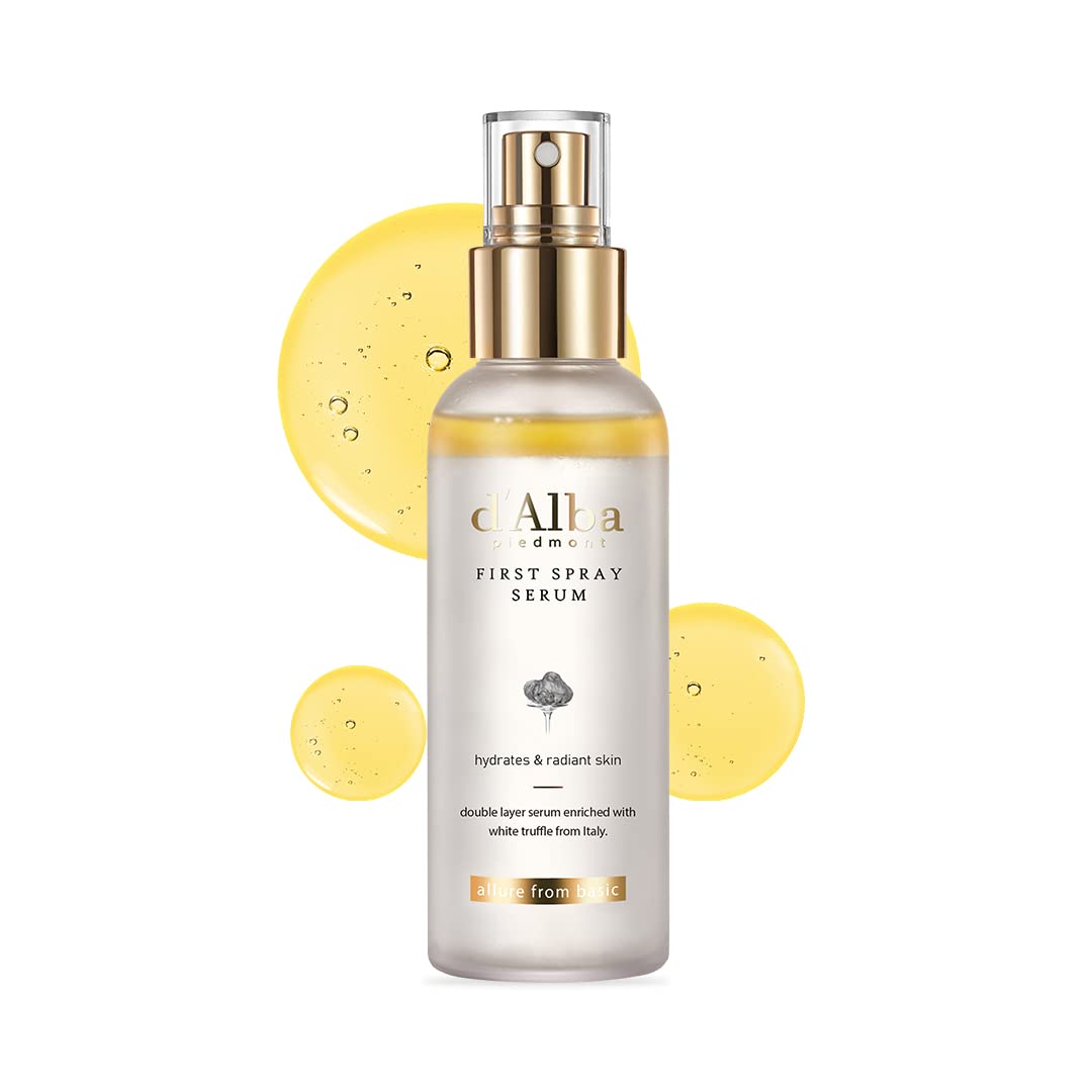 d'Alba Italian White Truffle First Spray Serum, Vegan Skin Care, Light-weight Face Moisturizer, Glow Serum for Radiant Skin, Non Comedogenic, All In One Mist, Korean Skin Care... d'Alba Italian White Truffle First Spray Serum, Vegan Skin Care, Light-weight Face Moisturizer, Glow Serum for Radiant Skin, Non Comedogenic, All In One Mist, Korean Skin Care...