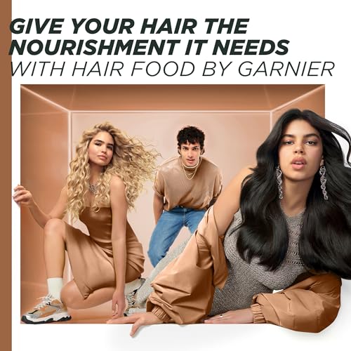 Garnier Hair Food 3-in-1 Hair Treatment Mask, Smooths and Nourishes, For Frizzy & Curly Hair, No Silicones, Vegan Formula, Coconut Oil, Ultimate Blends, 400ml (Packing and...