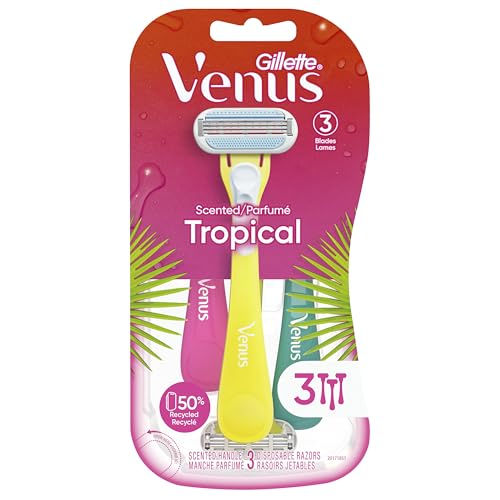 Gillette Venus Tropical Women's Disposable Razor, 3 Count