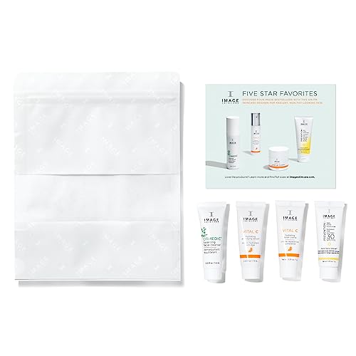 IMAGE Skincare, Four Star Favorites Introductory Skin Care 4 Step Regimen Set for Brighter, Healthier Looking Skin, Discovery Size