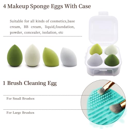 Koccido Makeup Brushes 22 Pcs Makeup Kit,Foundation Brush Eyeshadow Brush Make up Brushes Set (Green, 22 Piece Set) Koccido Makeup Brushes 22 Pcs Makeup Kit,Foundation Brush Eyeshadow Brush Make up Brushes Set (Green, 22 Piece Set)