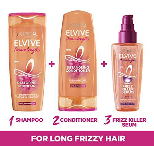 L'Oréal Paris Elvive Dream Lengths, Frizz Serum, White, 100 ml (Pack of 1)