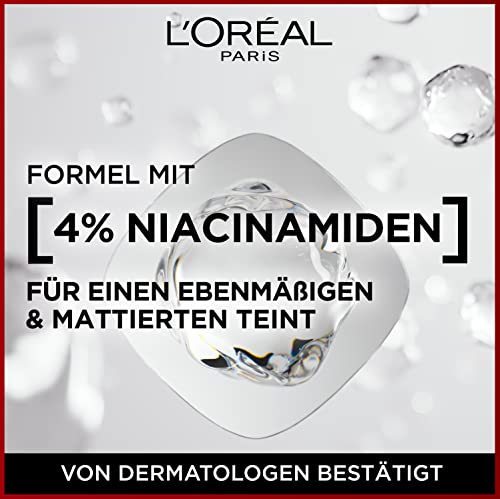 L'Oréal Paris Make up, Wasserfest und langanhaltend, Mattierende, flüssige Foundation mit hoher Deckkraft, Formel mit 4% Niacinamiden, Infaillible 32H Matte Cover, Nr. 260 Warm,...