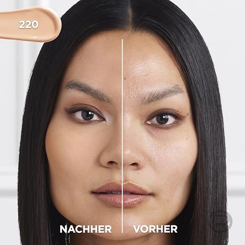 L'Oréal Paris makeup, waterproof and long-lasting liquid foundation with SPF 25, Infaillible 32H Fresh Wear makeup, No. 220 sand, 30 ml