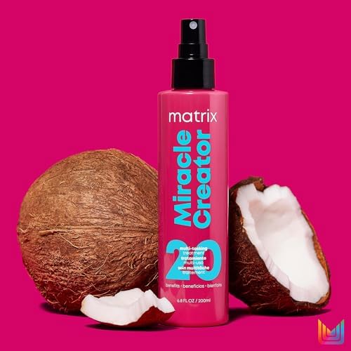 Matrix Multi-Tasking Hair Treatment, Leave-In Conditioner and Heat Protector with 20 Benefits, Total Results, Miracle Creator, 190ml