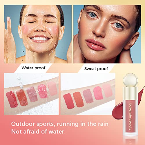 Matte Liquid Blushes Velvet Liquid Blush Lightweight Breathable Cream Cheek Blush Long-lasting Smudge-proof Natural looking Easy To Blend Blush (# Color 01)