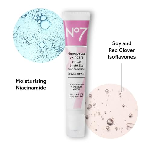 No7 Menopause Skincare Firm & Bright Eye Concentrate - Revitalizing Eye Cream for Dark Circles, Wrinkles & Under Eye Puffiness - Menopause Relief Cooling Eye Roller for... No7 Menopause Skincare Firm & Bright Eye Concentrate - Revitalizing Eye Cream for Dark Circles, Wrinkles & Under Eye Puffiness - Menopause Relief Cooling Eye Roller for...