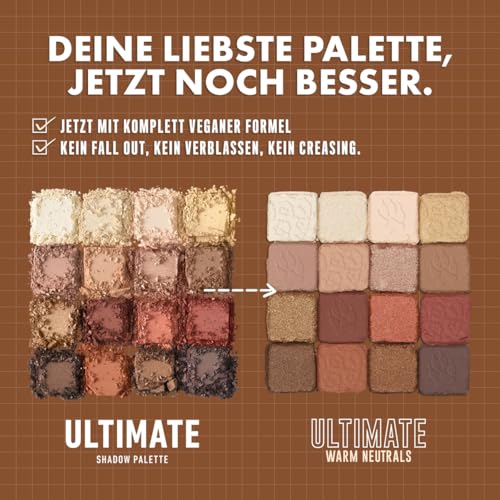 NYX Professional Makeup Lidschattenpalette mit 16 Farbtönen, Intensives und langanhaltendes Finish, Vegane Formel ohne Inhaltsstoffe tierischen Ursprungs, Ultimate Shadow,...