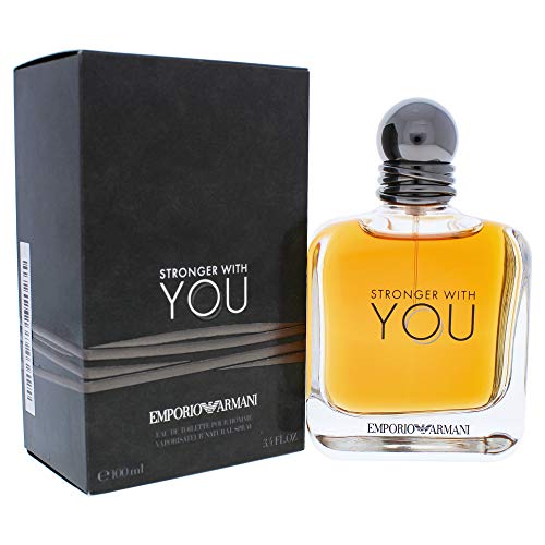 Stronger With You - Eau de Toilette - Cologne for Men - Warm Spicy Fragrance - Chestnut, Lavender, Tender Sage, Vanilla Notes - 3.4 Fl Oz