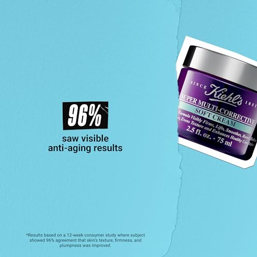 Kiehl's Super Multi-Corrective Soft Cream, Anti-aging Face Moisturizer for Oily/Combination & Sensitive Skin, Restores Firmness, Improves Elasticity, Reduces Fine Lines with...